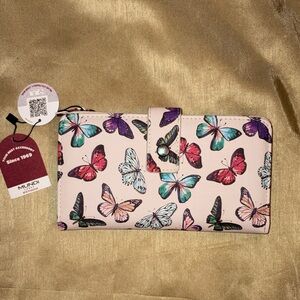 Mundi Multicolor Butterfly Women's Wallet RFID Block